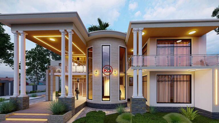 design. g+1 =5 bedrooms residential house📌📌📌📌ground floor✅sitting room ✅open dining and kit